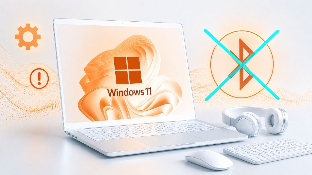 Bluetooth disparu sous Windows 11 sur un PC portable avec casque sans fil non connecté