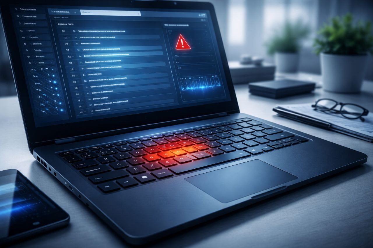PC portable affichant une alerte avec clavier défaillant : dépannage clavier ne fonctionne plus