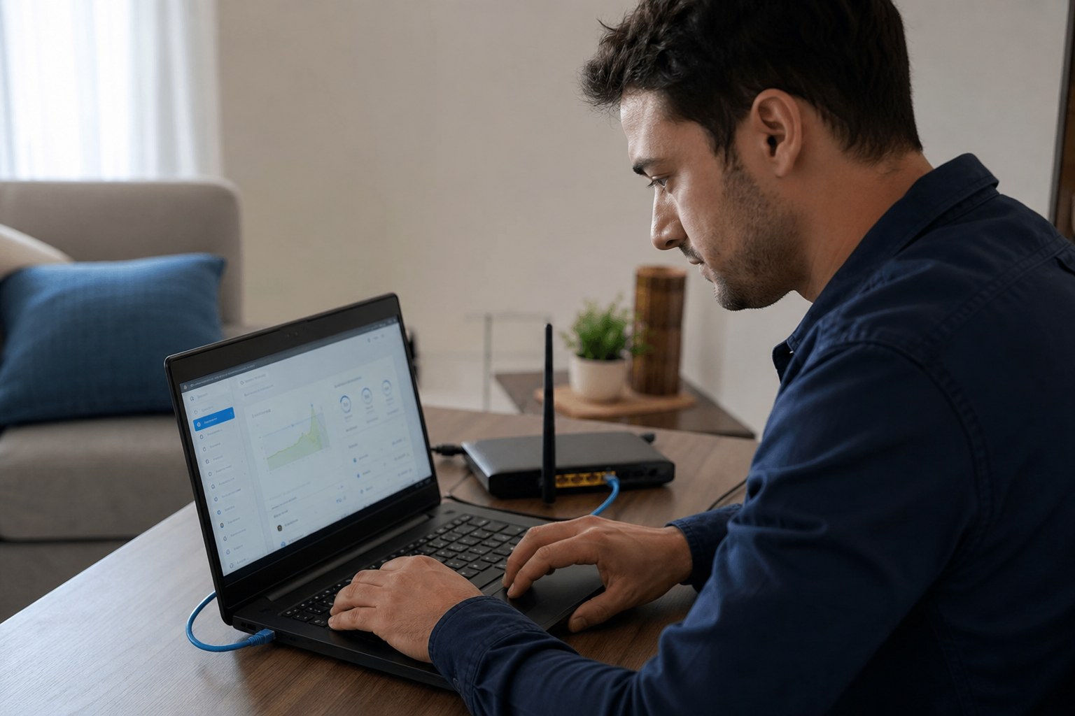 Ethernet connecté mais pas Internet Windows 11 sur un PC portable