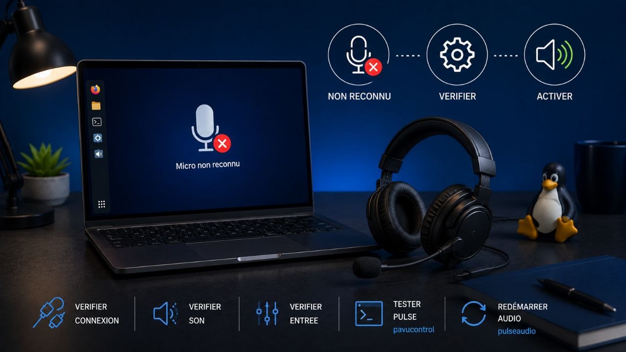 Micro casque non reconnu sous Linux : diagnostic jack, Realtek et entrée audio