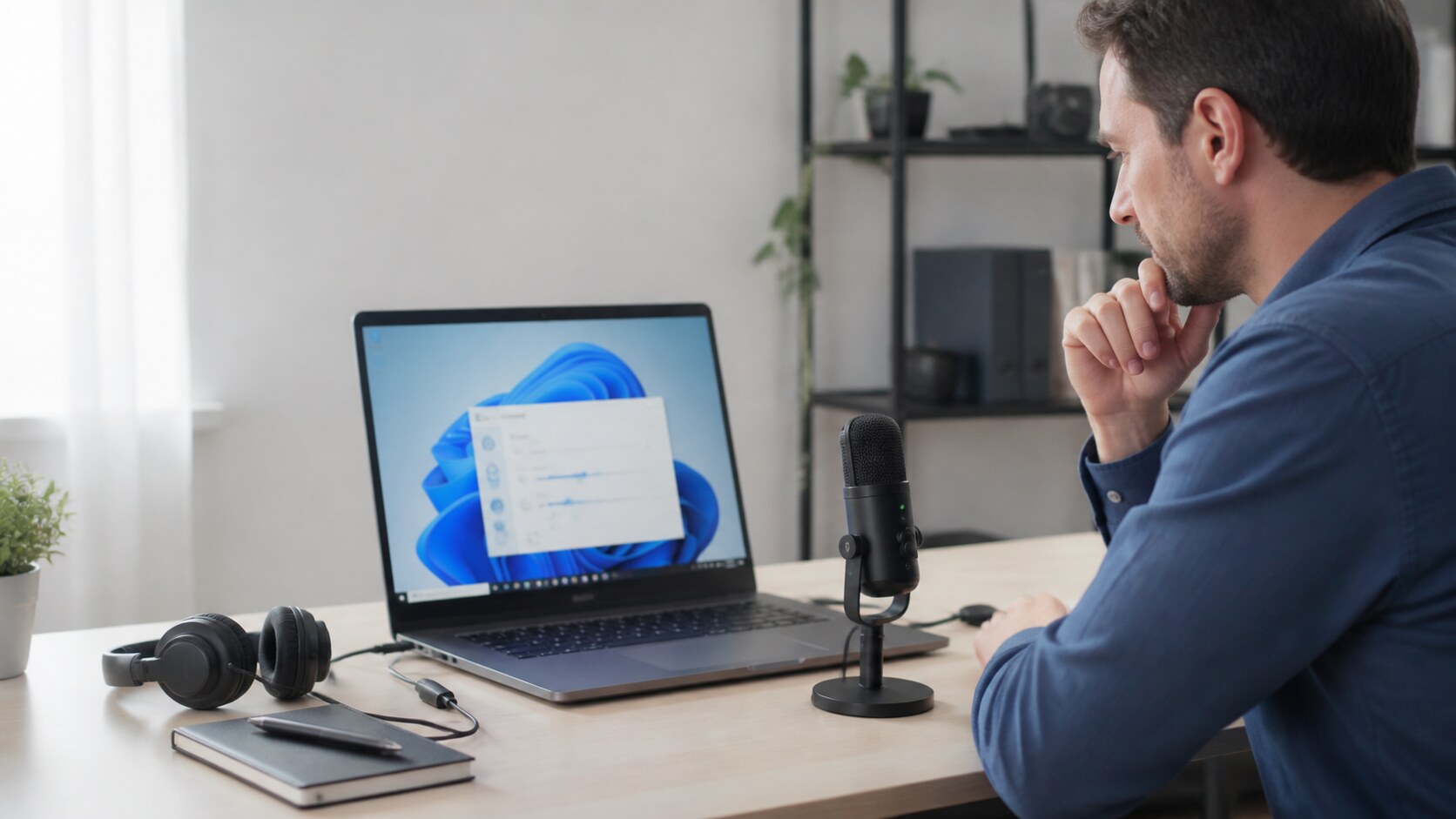 Microphone qui ne fonctionne pas sous Windows 11, diagnostic sur ordinateur portable