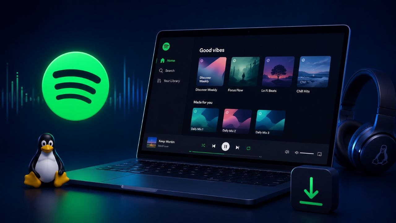 Spotify sur Linux avec installation desktop et dépannage audio